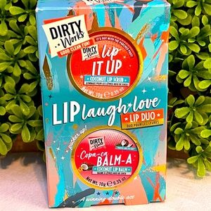 NEW Dirty Works Lip Balm & Lip Scrub set